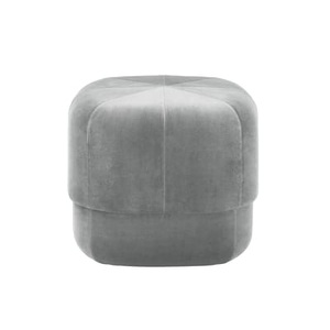 Normann Copenhagen, Normann Copenhagen Circus Pouf, Sitzkissen Circus Small textil grau / Couchtisch - klein - Ø 46 cm - Normann Copenhagen grau en textil