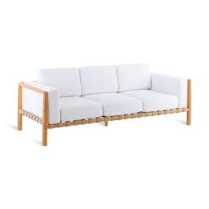 Unopiu, Pevero Sofa / 3-Sitzer - L 200 cm / Teakholz - Ohne Kissen - Unopiu holz natur en holz, Gartensofa 3-Sitzer Pevero holz natur / 3-Sitzer - L 200 cm / Teakholz - Ohne Kissen - Unopiu holz natur en holz