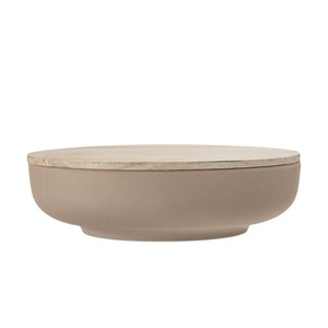 Bloomingville, Salatschüssel Java holz braun / mit Deckel - Ø 25,5 cm - Bloomingville braun en holz, Salatschüssel Java holz braun / mit Deckel - Ø 25,5 cm - Bloomingville braun en holz