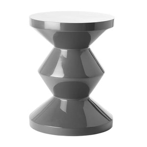 Pols Potten, Zig Zag Hocker / Kunststoff - Pols Potten grau en plastikmaterial, Hocker Zig Zag plastikmaterial grau / Kunststoff - Pols Potten grau en plastikmaterial