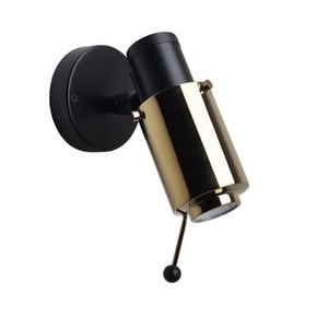 DCW éditions, Wandleuchte Biny Spot LED schwarz gold metall / Neuauflage des Originals aus dem Jahr 1955 - DCW éditions metall en metall, Wandleuchte Biny Spot LED schwarz gold metall / Neuauflage des Originals aus dem Jahr 1955 - DCW éditions metall en metall