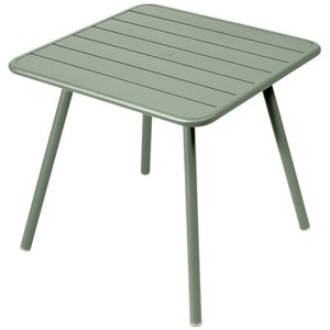 Fermob, Fermob Luxembourg Tisch kaktus, quadratischer Tisch Luxembourg metall grün / 80 x 80 cm - 4 Tischbeine - Fermob grün en metall