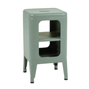 Tolix, MT 500 Aufbewahrungsmöbel / Hocker - H 54 cm - Tolix grün en metall, Aufbewahrungsmöbel MT 500 metall grün / Hocker - H 54 cm - Tolix grün en metall