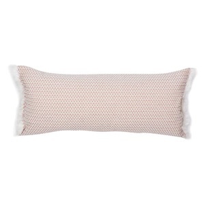 Fermob, Evasion Outdoor-Kissen / 35 x 70 cm - Fermob weiß/rosa/orange en textil, Outdoor-Kissen Evasion textil weiß rosa orange / 35 x 70 cm - Fermob orange en textil