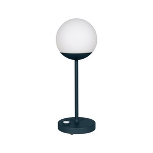 Fermob, Kabellose, wiederaufladbare Außenlampe Mooon! MAX LED metall glas blau / H 41 cm - Fermob blau en metall, Kabellose, wiederaufladbare Außenlampe Mooon! MAX LED metall glas blau / H 41 cm - Fermob blau en glas