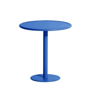 Petite Friture, Week-End Runder Tisch / Bistrot - Aluminium - Ø 70 cm - Petite Friture blau en metall, Runder Tisch Week-End metall blau / Bistrot - Aluminium - Ø 70 cm - Petite Friture blau en metall