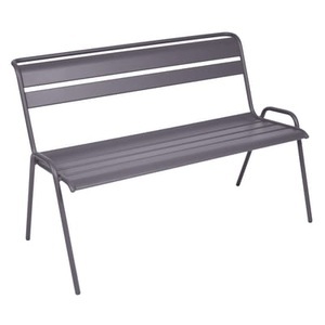 Fermob, Monceau Bank mit Rückenlehne / 2- bis 3-Sitzer - L 116 cm - Fermob violett en metall, Bank mit Rückenlehne Monceau metall violett / 2- bis 3-Sitzer - L 116 cm - Fermob violett en metall