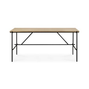 Ethnicraft, Oscar Schreibtisch / 160 x 80 cm - Eiche - Ethnicraft holz natur en holz, Schreibtisch Oscar holz natur / 160 x 80 cm - Eiche - Ethnicraft holz natur en holz