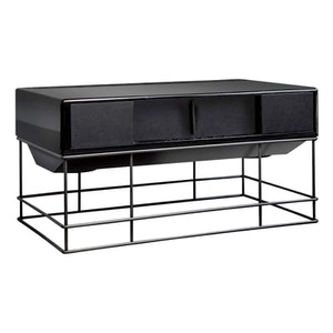 La Boîte Concept, TV Möbel AP 160 metall holz schwarz / HiFi-Lautsprecher - Bluetooth - La Boîte Concept schwarz en metall, 
