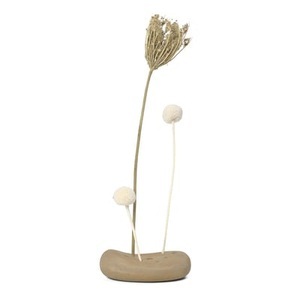 ferm living, Vanita Vase / L 12 x H 3,5 cm - Porzellan / Für Trockenblumen - Ferm Living beige en keramik, Vase Vanita keramik beige / L 12 x H 3,5 cm - Porzellan / Für Trockenblumen - Ferm Living beige en keramik