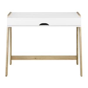 POP UP HOME, Schreibtisch Willbe weiß holz natur / Sekretär - mit aufklappbarer Tischplatte - POP UP HOME weiß en holz, Schreibtisch Willbe weiß holz natur / Sekretär - mit aufklappbarer Tischplatte - POP UP HOME holz natur en holz