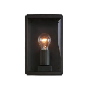 Astro, Astro Homefield Square Außenwandleuchte schwarz, Outdoor-Wandleuchte Homefield metall glas schwarz / Glas & Metall - Astro Lighting schwarz en glas
