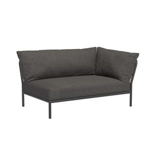 Houe, Level 2 Sofa / Extra weiche Rückenlehne - Eckmodul rechts - L 139 x T 92,5 cm - Houe grau en textil, Modulares Gartensofa Level 2 textil grau / Extra weiche Rückenlehne - Eckmodul rechts - L 139 x T 92,5 cm - Houe grau en textil