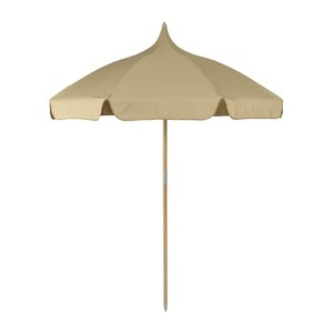 ferm living, Lull Sonnenschirm / Ø 200 cm - Stoff & Holz - Ferm Living beige en textil, Sonnenschirm Lull textil beige / Ø 200 cm - Stoff & Holz - Ferm Living beige en textil