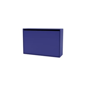Montana, Schuhschrank Hide holz blau - MONTANA en, Schuhschrank Hide holz blau / B 69,6 x H 46,8 x Prof. 20 cm - MONTANA en