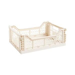 Hay, Colour Crate Korb Medium / 40 x 30 cm - Hay beige en plastikmaterial, Korb Colour Crate plastikmaterial beige Medium / 40 x 30 cm - Hay beige en plastikmaterial