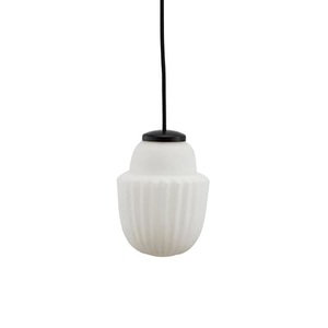 House Doctor, Acorn Small Pendelleuchte / Glas - Ø 13 cm - House Doctor weiß en glas, Pendelleuchte Acorn Small glas weiß / Glas - Ø 13 cm - House Doctor weiß en glas