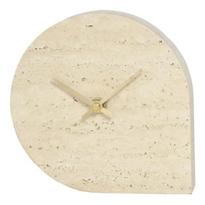 Aytm, Stilla Standuhr / Travertin - Ø 16 cm - AYTM beige en stein, Standuhr Stilla stein beige / Travertin - Ø 16 cm - AYTM beige en stein