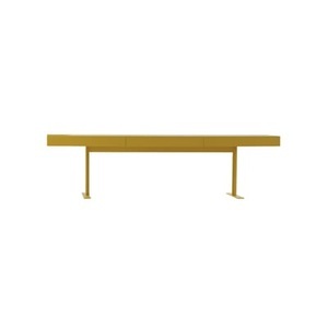 Cappellini, Luxor Konsole / 2 Schubladen - L 180 x T. 45 x H 72 cm - Cappellini gelb en holz, Konsole Luxor holz gelb / 2 Schubladen - L 180 x T. 45 x H 72 cm - Cappellini gelb en holz