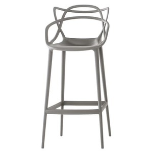 KARTELL, Kartell-Masters Hocker 75cm, Grau, KARTELL - Barhocker MASTERS STOOL - / grau - Kunststoff - 50/52/109 cm