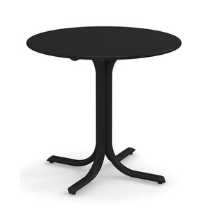 Emu, Runder Tisch System metall schwarz / Ø 120 cm - Emu schwarz en metall, Runder Tisch System metall schwarz / Ø 120 cm - Emu schwarz en metall