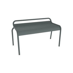 Fermob, Stapelbare Bank Luxembourg metall grau / Kompakt - 2-Sitzer / L 90 cm - Fermob grau en metall, Stapelbare Bank Luxembourg metall grau / Kompakt - 2-Sitzer / L 90 cm - Fermob grau en metall