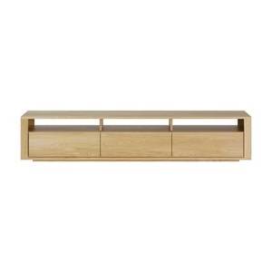Ethnicraft, TV Möbel Shadow holz natur / L 210 x T 46 x H 42 cm - 3 Schubladen - Ethnicraft holz natur en holz, TV Möbel Shadow holz natur / L 210 x T 46 x H 42 cm - 3 Schubladen - Ethnicraft holz natur en holz