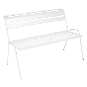 Fermob, Fermob-Monceau Sofa, Cotton White, Bank mit Rückenlehne Monceau metall weiß / 2- bis 3-Sitzer - L 116 cm - Fermob weiß en metall