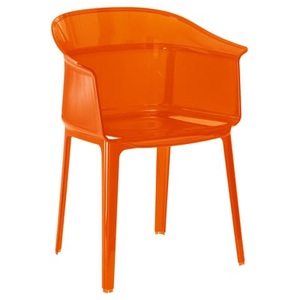 KARTELL, Stapelbarer Sessel Papyrus plastikmaterial orange - Kartell orange en plastikmaterial, Stapelbarer Sessel Papyrus plastikmaterial orange - Kartell orange en plastikmaterial