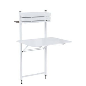 Fermob, Balcon Bistro Klapptisch / Klappbar - 77 x 64 cm - Fermob weiß en metall, Klapptisch Balcon Bistro metall weiß / Klappbar - 77 x 64 cm - Fermob weiß en metall