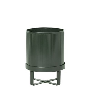 ferm living, Ferm Living-Bau Pot Small, Dark Green, Blumentopf Bau Small metall grün / Ø 18 cm - Metall - Ferm Living grün en metall
