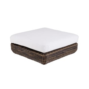 Unopiu, Agorà Sitzkissen / Kissen - 100 x 100 cm - Unopiu weiß/braun en plastikmaterial/textil/faser, Outdoor-Hocker Agorà plastikmaterial textil faser weiß braun / Kissen - 100 x 100 cm - Unopiu braun en faser