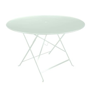 Fermob, Bistro Klapptisch / Ø 117 cm - Sonnenschirm-Loch - Fermob grün en metall, Klapptisch Bistro metall grün / Ø 117 cm - Sonnenschirm-Loch - Fermob grün en metall