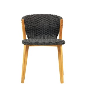 Ethimo, Knit Stuhl / Synthetikfaden - Ethimo grau en textil/holz, Stuhl Knit textil holz grau / Synthetikfaden - Ethimo grau en holz