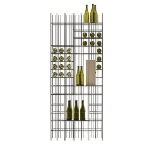 Mogg, Weinregal Metrica A Wine braun metall / 58 Flaschen - L 78 x P 25 x H 190 cm - Mogg braun en metall, Weinregal Metrica A Wine braun metall / 58 Flaschen - L 78 x P 25 x H 190 cm - Mogg metall en metall