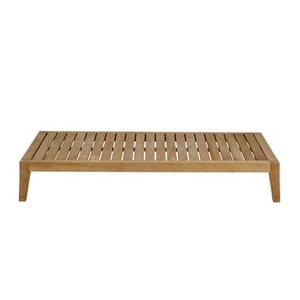 Unopiu, Synthesis Couchtisch / 85 x 155 cm - Teakholz - Unopiu holz natur en holz, Couchtisch Synthesis holz natur / 85 x 155 cm - Teakholz - Unopiu holz natur en holz