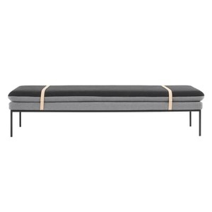 ferm living, Liege Turn textil grau / L 190 cm - Ferm Living grau en textil, Liege Turn textil grau / L 190 cm - Ferm Living grau en textil