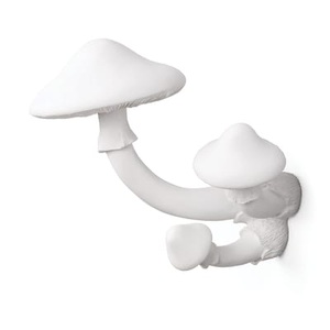 Seletti, Mushroom Wandgarderobe / Pilze - Kunstharz - Seletti weiß en plastikmaterial, Wandgarderobe Mushroom plastikmaterial weiß / Pilze - Kunstharz - Seletti weiß en plastikmaterial