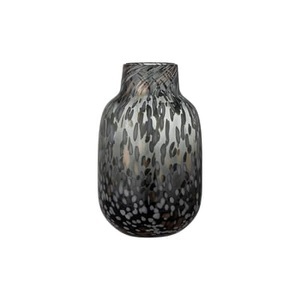 Bloomingville, Gwan Vase / Ø 18 x H 27,5 cm - Mundgeblasenes Glas - Bloomingville grau en glas, Vase Gwan glas grau / Ø 18 x H 27,5 cm - Mundgeblasenes Glas - Bloomingville grau en glas