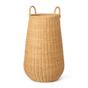 ferm living, Braided Wäschekorb / Ø 42 x H 80 cm - Rattan - Ferm Living holz natur en faser, Wäschekorb Braided faser holz natur / Ø 42 x H 80 cm - Rattan - Ferm Living holz natur en faser