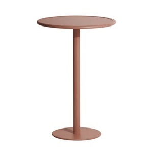 Petite Friture, Week-end Stehtisch / Ø 70 x H 105 cm - Aluminium - Petite Friture braun en metall, Stehtisch Week-end metall braun / Ø 70 x H 105 cm - Aluminium - Petite Friture braun en metall