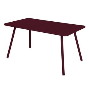 Fermob, Luxembourg rechteckiger Tisch / 6 personnes - 143 x 80 cm - Aluminium - Fermob rot en metall, rechteckiger Tisch Luxembourg metall rot / 6 Personen - 143 x 80 cm - Aluminium - Fermob en