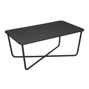Fermob, Fermob Croisette Couchtisch lakritz, Couchtisch Croisette metall schwarz / 97 x 57 cm - Metall - Fermob schwarz en metall