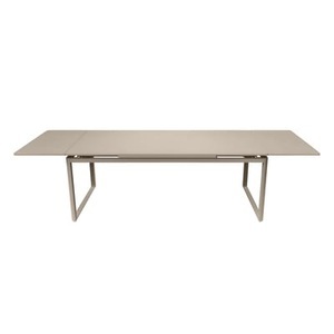 Fermob, Ausziehtisch Biarritz metall weiß beige ausziehbar - L 200 bis 300 cm - Fermob weiß en metall, Ausziehtisch Biarritz metall weiß beige ausziehbar - L 200 bis 300 cm - Fermob beige en metall
