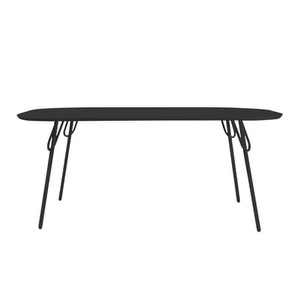 Bibelo, rechteckiger Tisch Swim metall schwarz / für Haus, Terrasse und Garten - 180 x 95 cm - Bibelo schwarz en metall, rechteckiger Tisch Swim metall schwarz / für Haus, Terrasse und Garten - 180 x 95 cm - Bibelo schwarz en metall