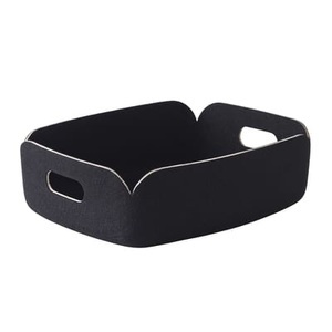 Muuto, Muuto Restore Tablett schwarz, Korb Restore textil schwarz - Muuto schwarz en textil