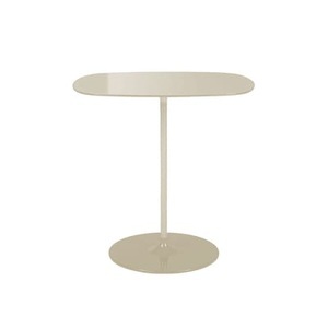 KARTELL, Thierry Beistelltisch / 33 x 50 x H 50 cm - Glas - Kartell weiß en glas, Beistelltisch Thierry glas weiß / 33 x 50 x H 50 cm - Glas - Kartell weiß en glas