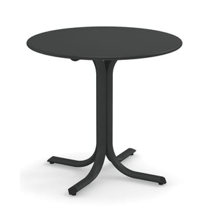 Emu, System Runder Tisch / Ø 120 cm - Emu grau/silber/metall en metall, Runder Tisch System grau silber metall / Ø 120 cm - Emu metall en metall