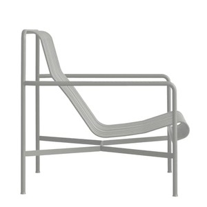 Hay, Palissade Lounge Sessel / mit hoher Rückenlehne - R & E Bouroullec - Hay grau en metall, Lounge Sessel Palissade metall grau / mit hoher Rückenlehne - R & E Bouroullec - Hay grau en metall