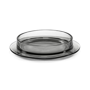 valerie objects, Dishes to Dishes - Verre Suppenteller / Low - Ø 29 x H 6 cm - valerie objects grau en glas, Suppenteller Dishes to Dishes - Verre glas grau / Low - Ø 29 x H 6 cm - valerie objects grau en glas